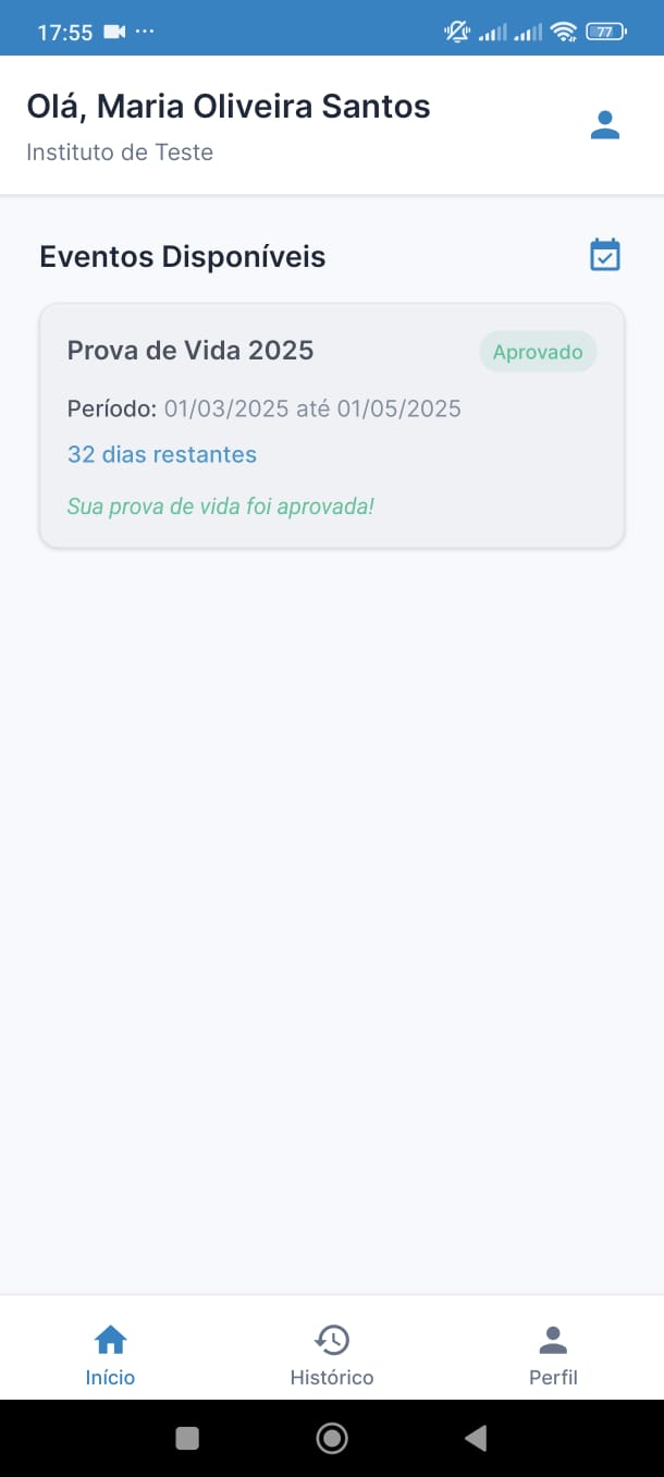 Status aprovado